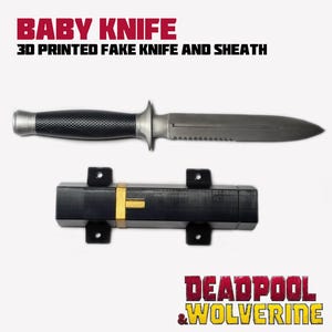 Deadpool Baby Knife Printed Kit (Deadpool & Wolverine, Xmen, Cosplay, Fake Knife)