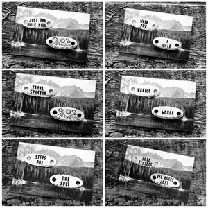 Personalized Hiking Boot Tags Hiking Gift For Women Gift Idea For Hikers Hiker Inspiration John Muir and JRR Tolkein Quotes image 7