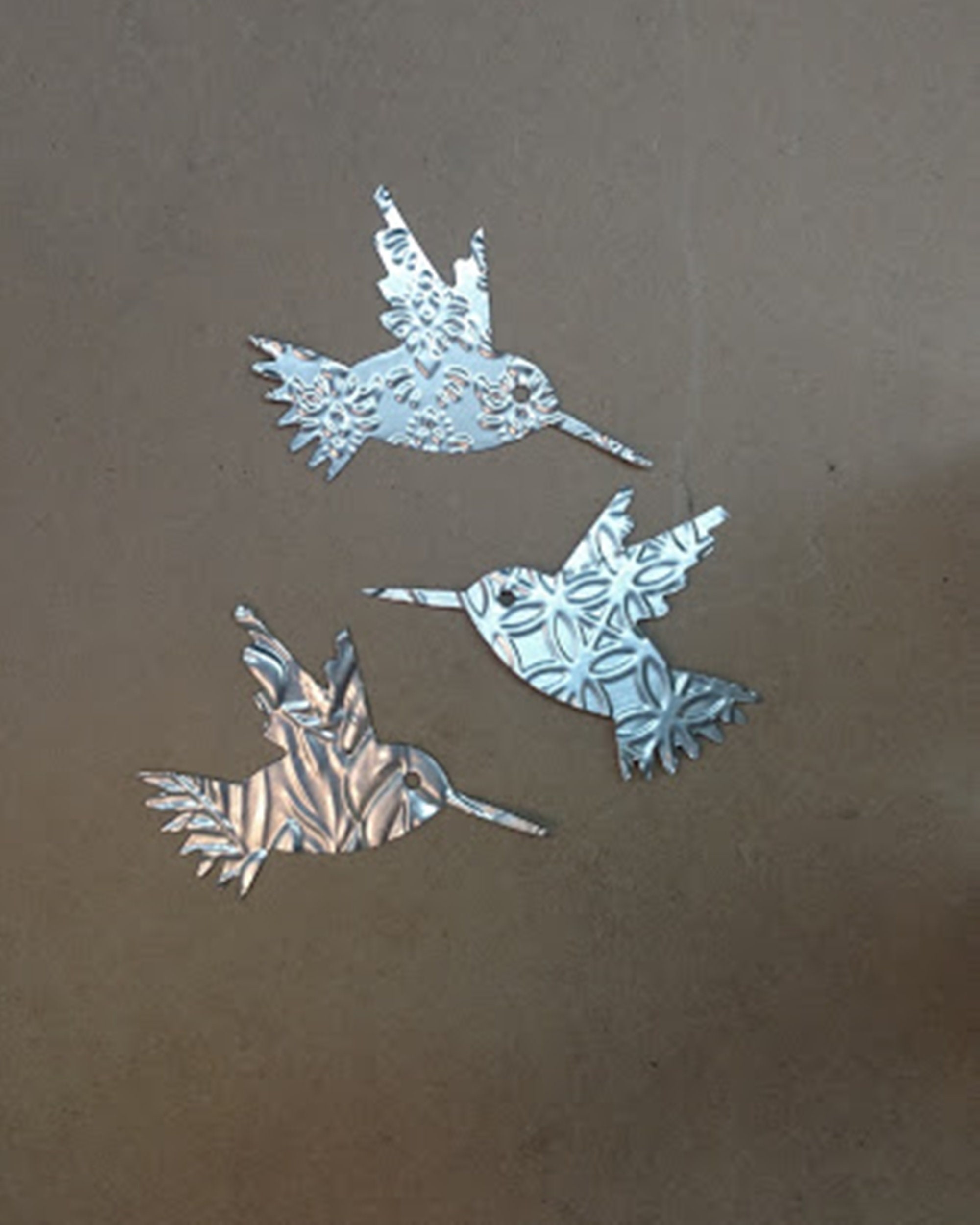 Metal Birds 6 Bird Die Cut Outs Quail Hummingbirds Etsy