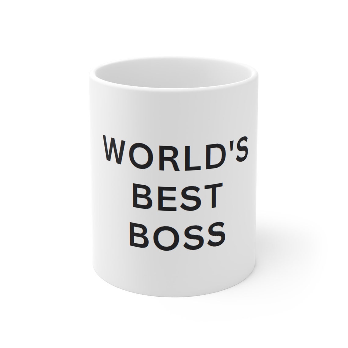 The Office World's Best Boss Mug 11oz Coffee Cup Michael Scott Replica Etsy