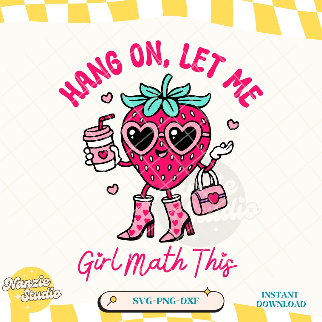 Hang on Let Me Girl Math This SVG PNG File,cute Trendy Retro Groovy ...