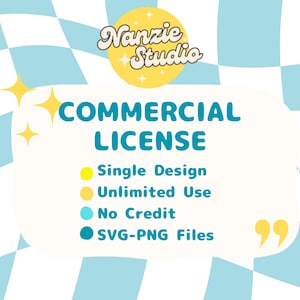 SVG PNG Kommerzielle Lizenz / Single Design / Unbegrenzte Verwendung / Ohne Credit