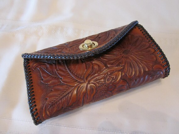 leather clutch purse