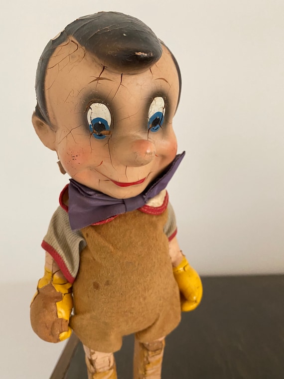 Vintage Composition Doll Pinocchio Doll Disney Character Doll