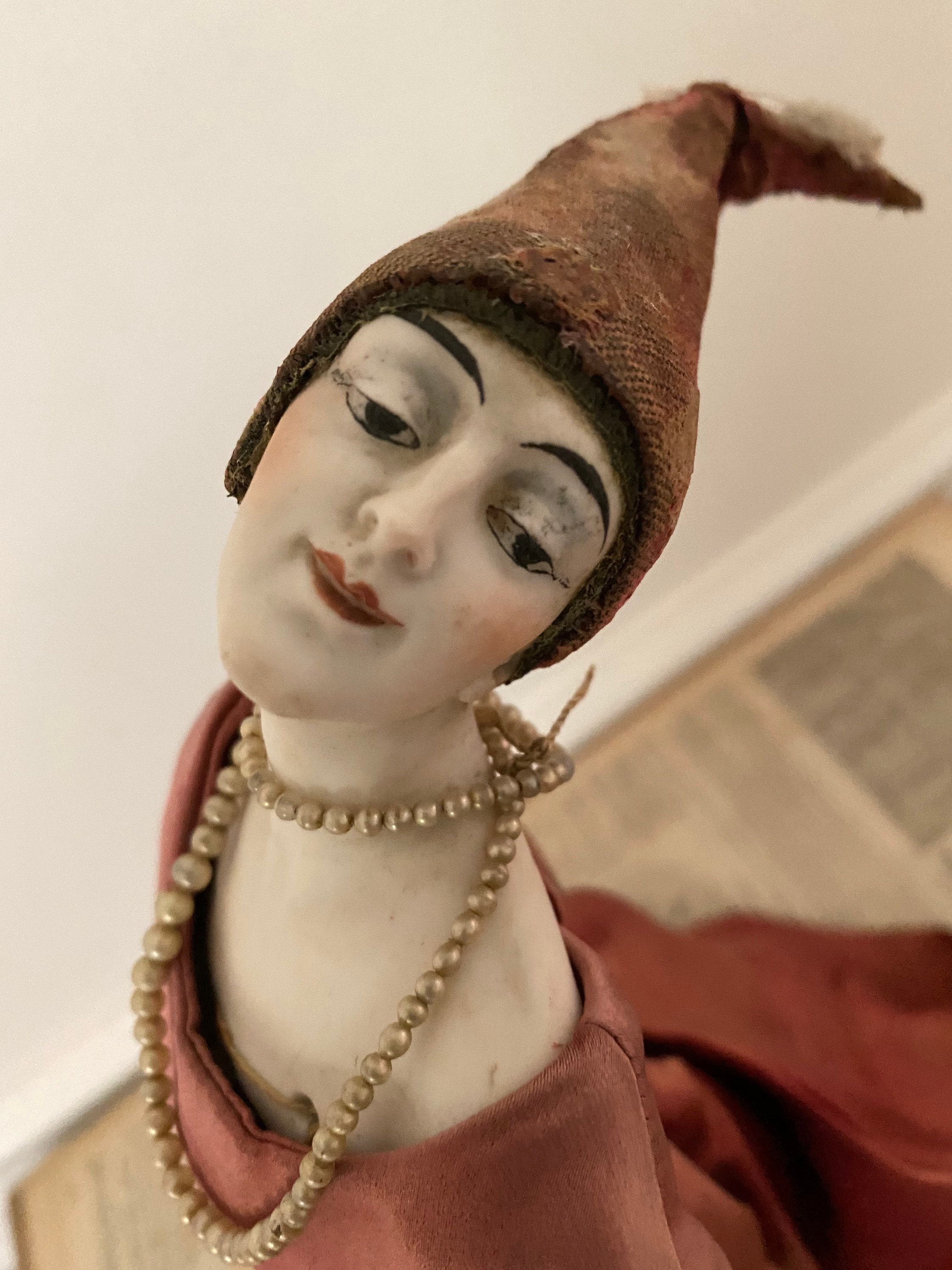 Vintage bisque half doll bust store display French doll maybe Etsy