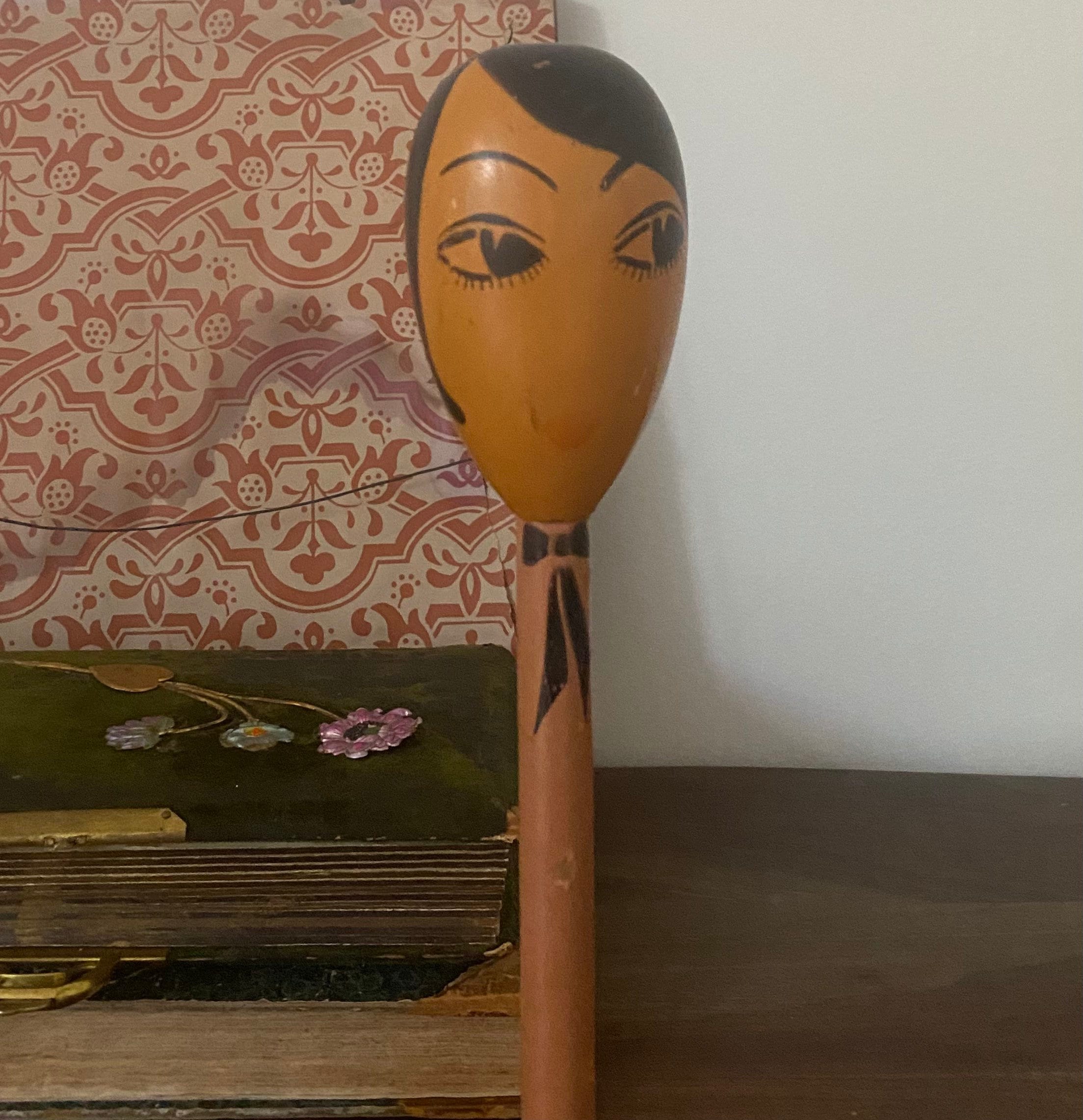 Vintage Hat Stand Wood Wooden Doll Head Hat Stand Art Deco Etsy