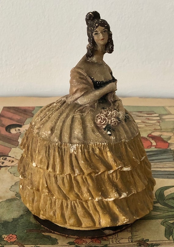 Vintage French Paper Mache Powder Jar Box Figural Vanity Box Dresser Jar Maybe Terre De Retz Victorian Lady With Flowers - Etsy Vintage French Paper Mache Powder Jar Box Figural Vanity Box Dresser Jar Maybe Terre De Retz Victorian Lady With Flowers - Etsy