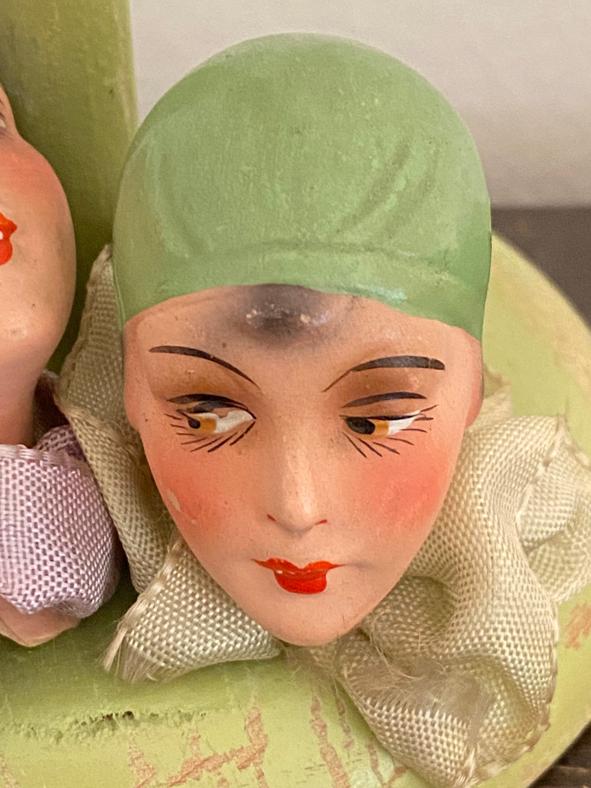 Vintage Hat Stand German Doll Heads Hat Stand Art Deco Dolls Etsy