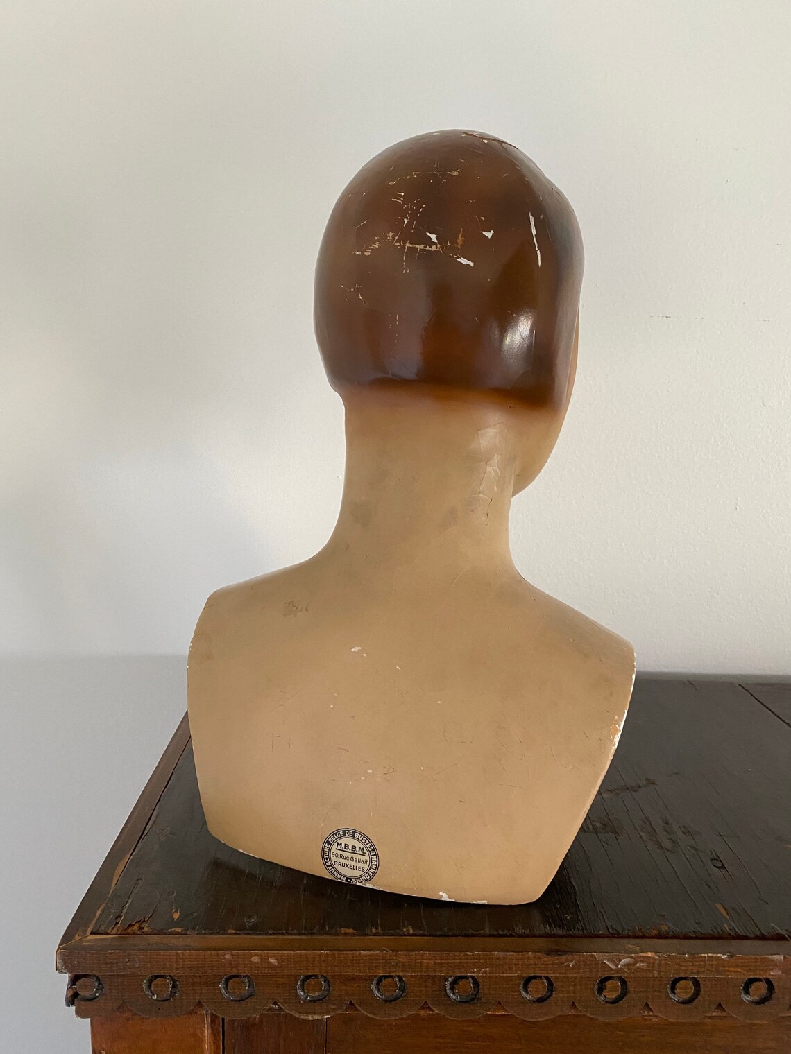 Antique Art Deco Mannequin Bust Vintage Hat Stand Display Head Etsy