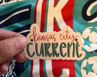 kansas city current vinyl sticker, KC soccer sticker