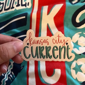kansas city current vinyl sticker, KC soccer sticker