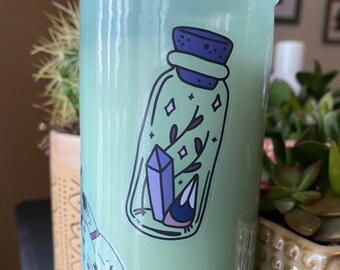 potion bottle clear vinyl sticker, magic potion sticker, witchcraft sticker