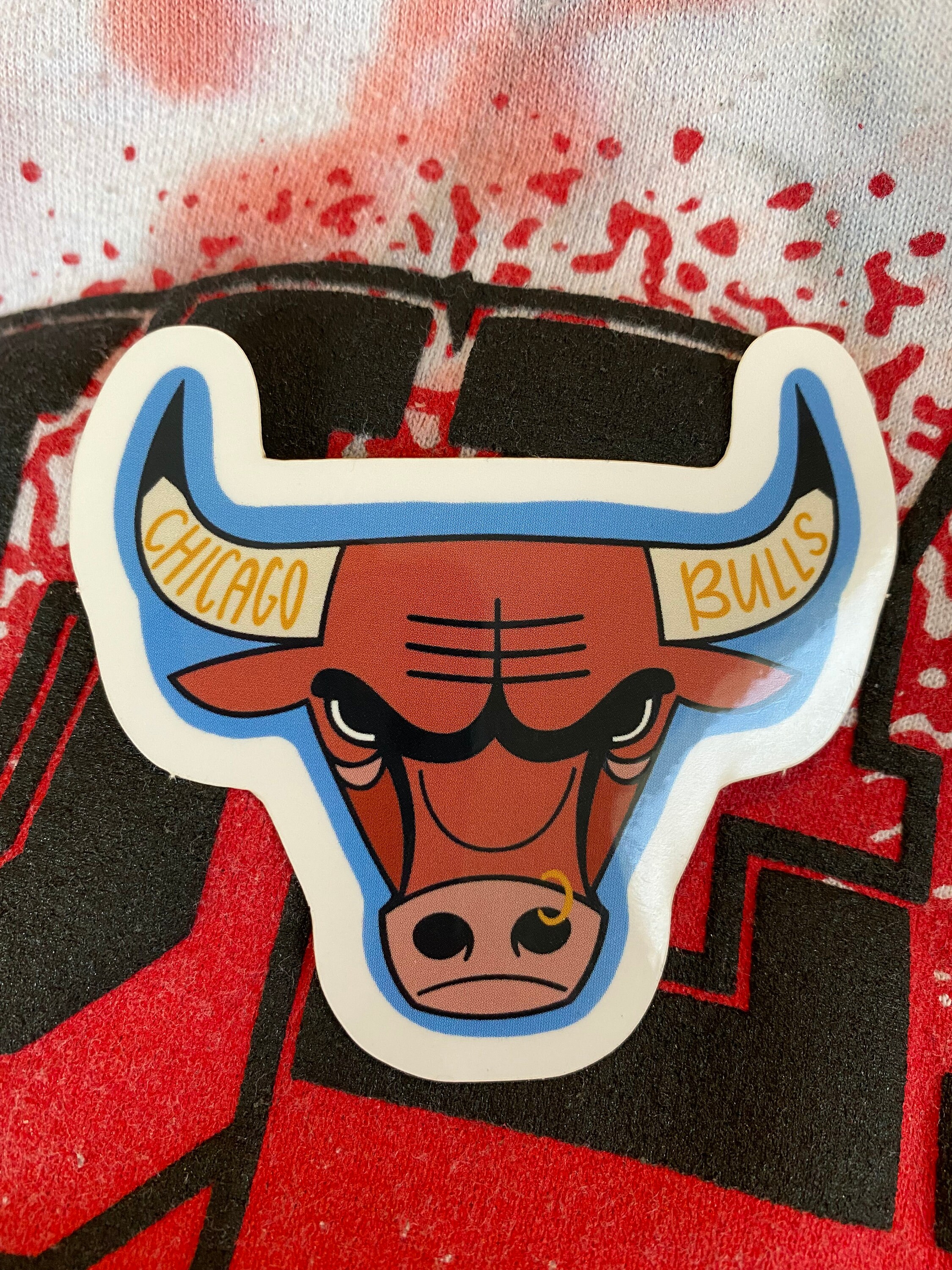 Bulls Weatherproof Vinyl Sticker, Laptop Sticker, Water Bottle Sticker ...