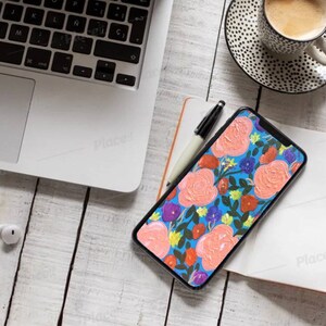 fondo de pantalla del teléfono floral, pantalla de bloqueo del teléfono floral