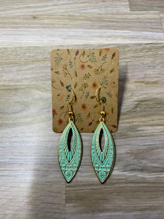 Antique Peacock Metal Earrings – Emusa Sustainable