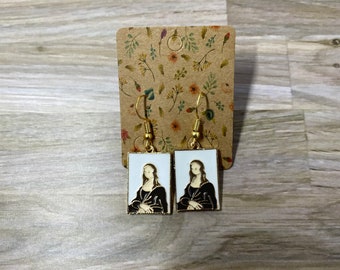 Mona Lisa gold plated earrings