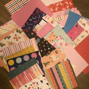 kleine Regenbogen Schrott Karte Lager Bundle, Regenbogen Schrott Papier Bundle