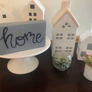 home shelf sitter, mini home sign