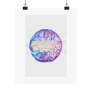J.S. Bach on Ceaseless Work - Art Print