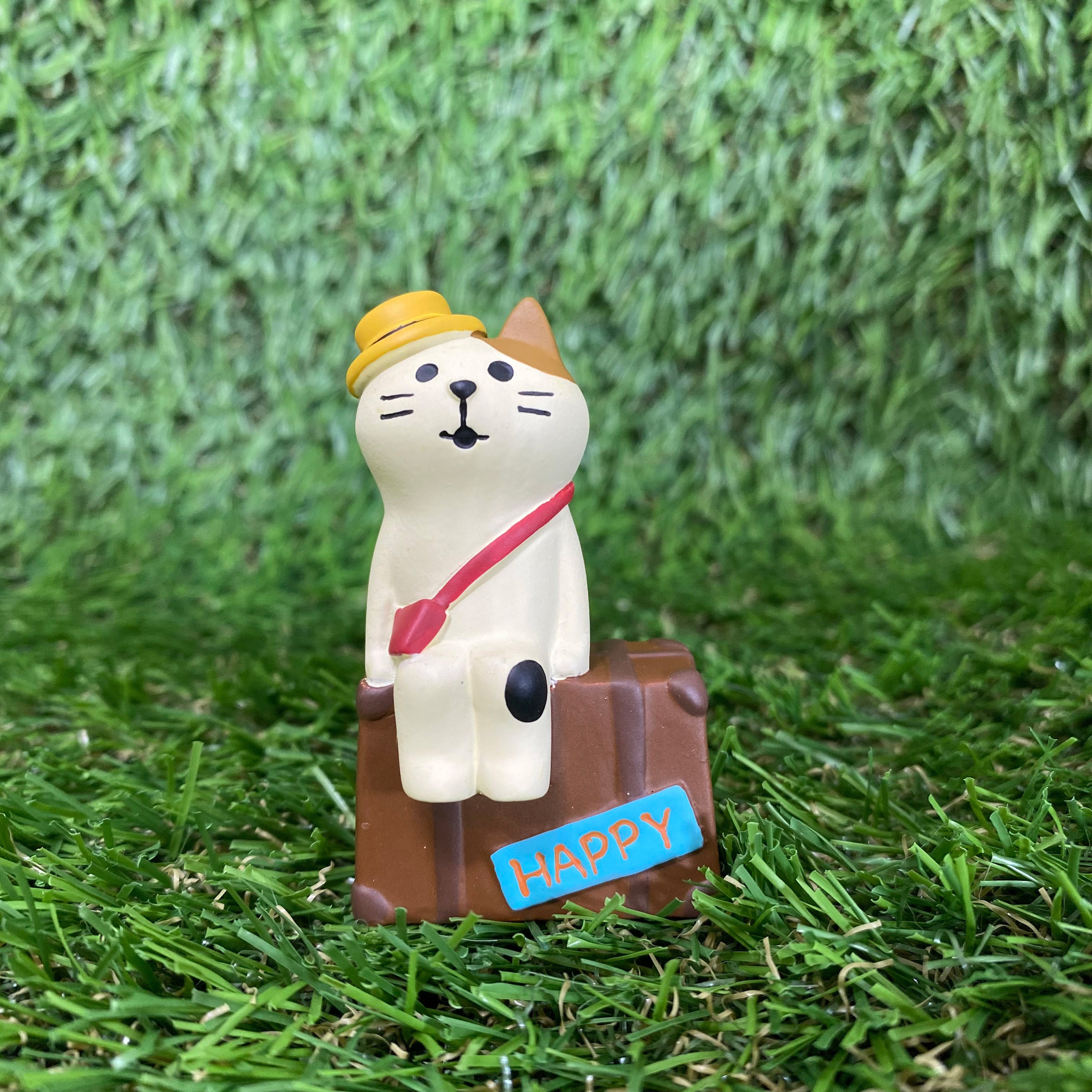 Vintage Cat Family In Snow Laser 3D Glass Cube Art Sculpture