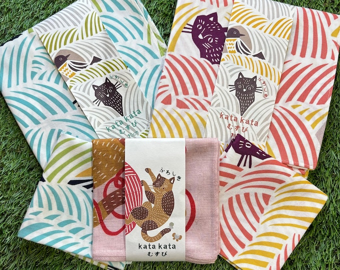 Kawaii Cat Furoshiki Wrapping Cloth – Small & Large