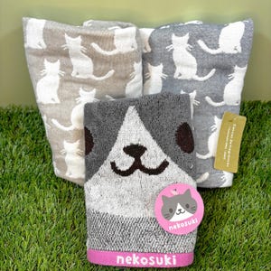 Kawaii Cat Cotton Towel: Japanese Style Hand Towel