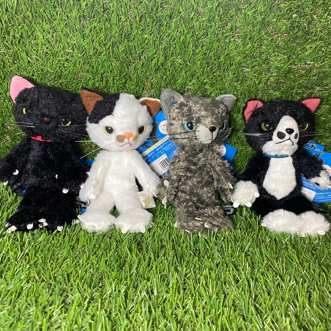 Scratch Cat Plush Toy Key Ring Etsy