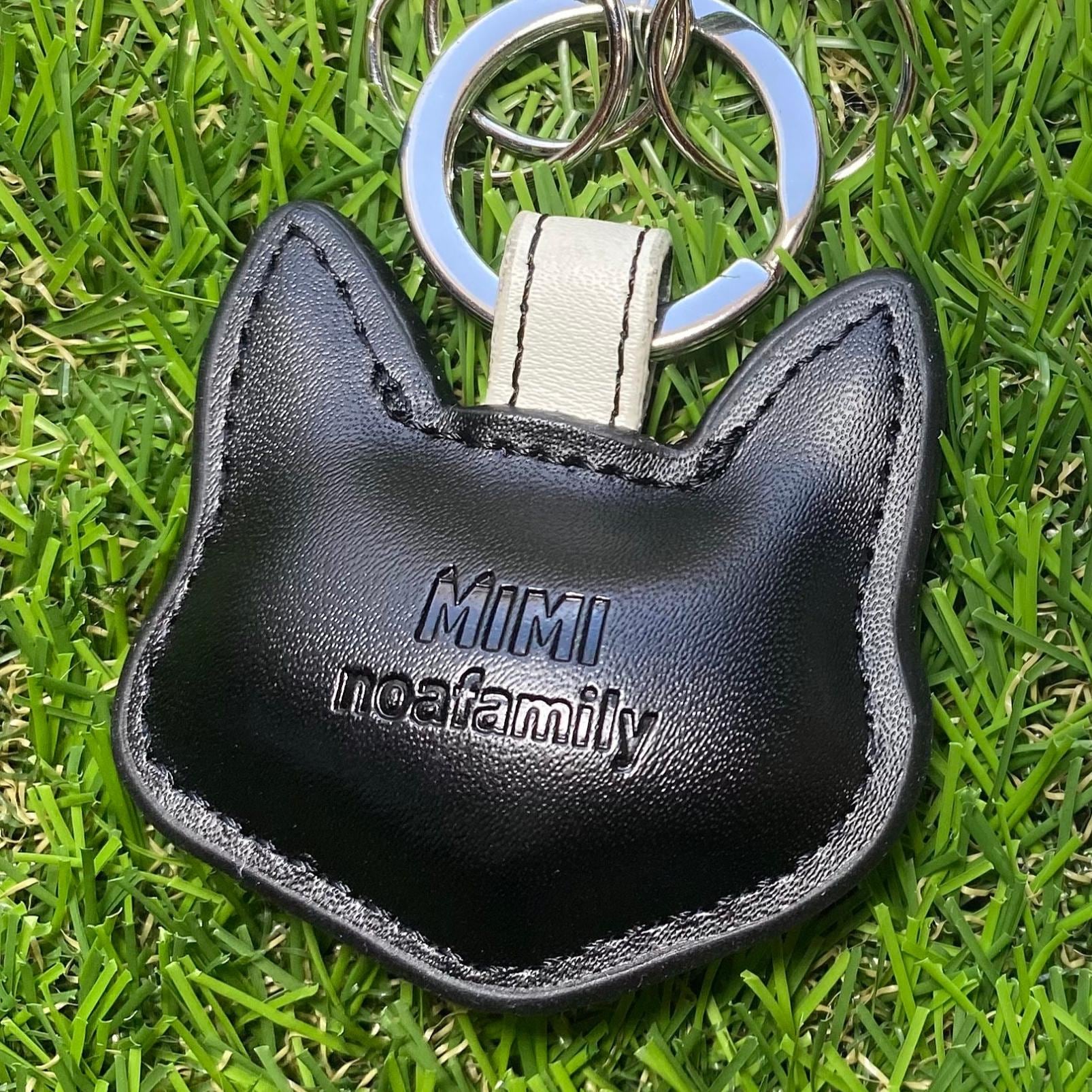 ねこさばとらLlife LEATHER KEY CHAIN ブラックの通販 | THEDANCECREATIONS