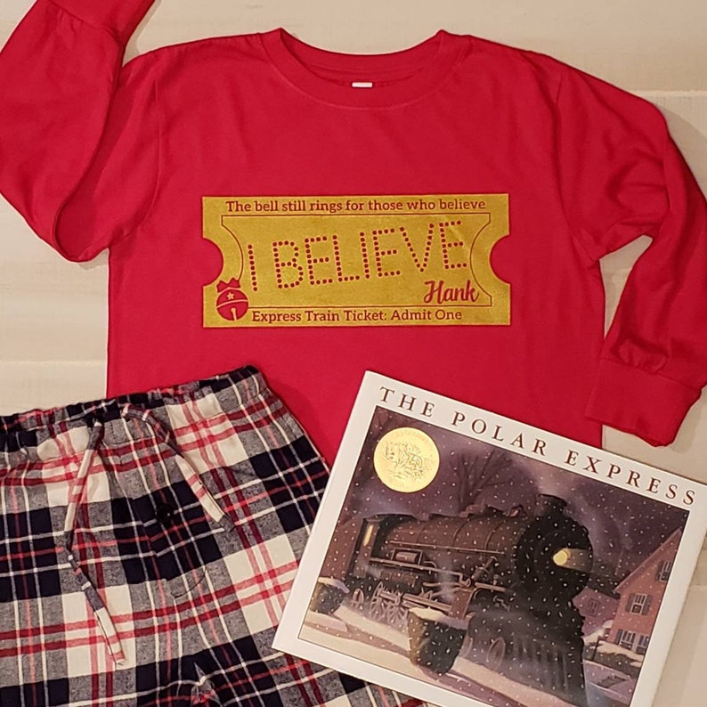 Polar Express Pajamas Polar Express Party Matching Family Etsy