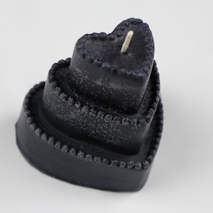 3 tier heart shaped votive soy candle