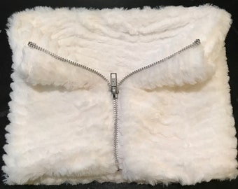 Polar Bear Faux Fur Face Mask Warmer