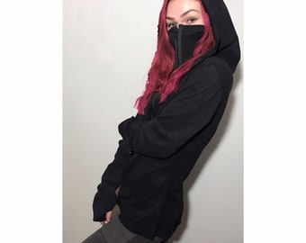 Suede Cape Hoodie (color options available)