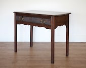 Late 18th century, carved, mahogany side table