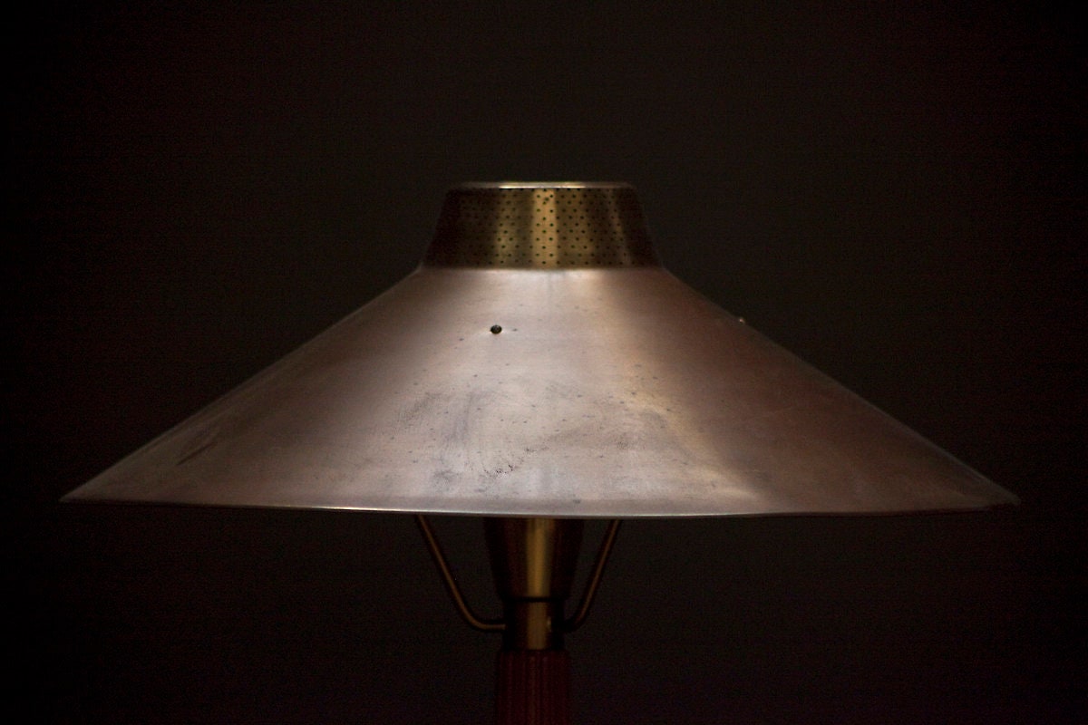 Vintage brass table lamp by Hans Bergström  Beautiful Vintage Midcentury  Modern Design