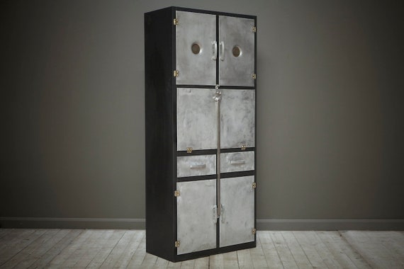 SOLD. Industrial pantry cabinet. Enquire for similar.
