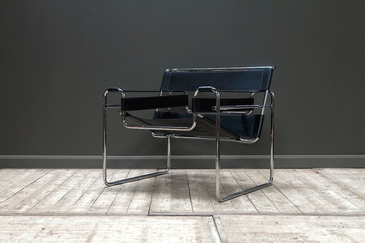 An Original Wassily Chair Designed By Marcel Breuer And Made By Knoll