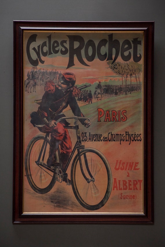 Poster Manifesto Locandina Francese Vintage Ciclismo