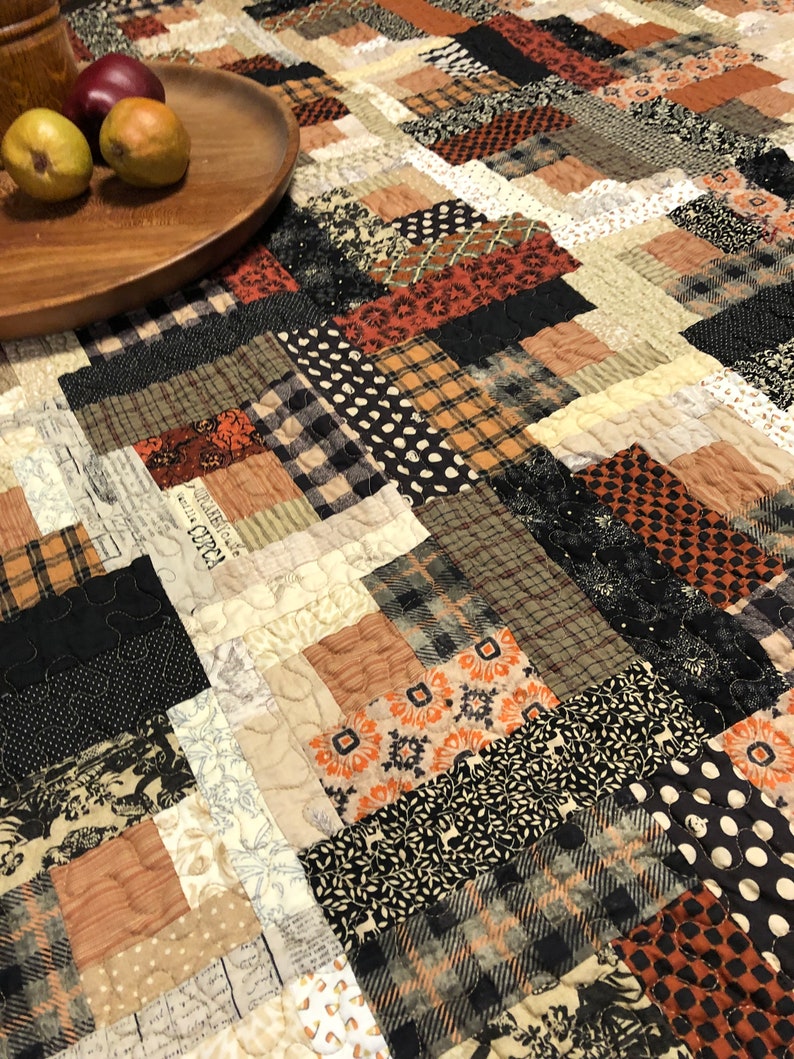 River Log Cabin Quilt Etsy