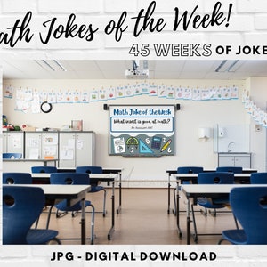 Math Jokes Digital Download | Math Posters For Classroom |  Math Posters For High School | Middle School Algebra Geometry 8th Grade Math