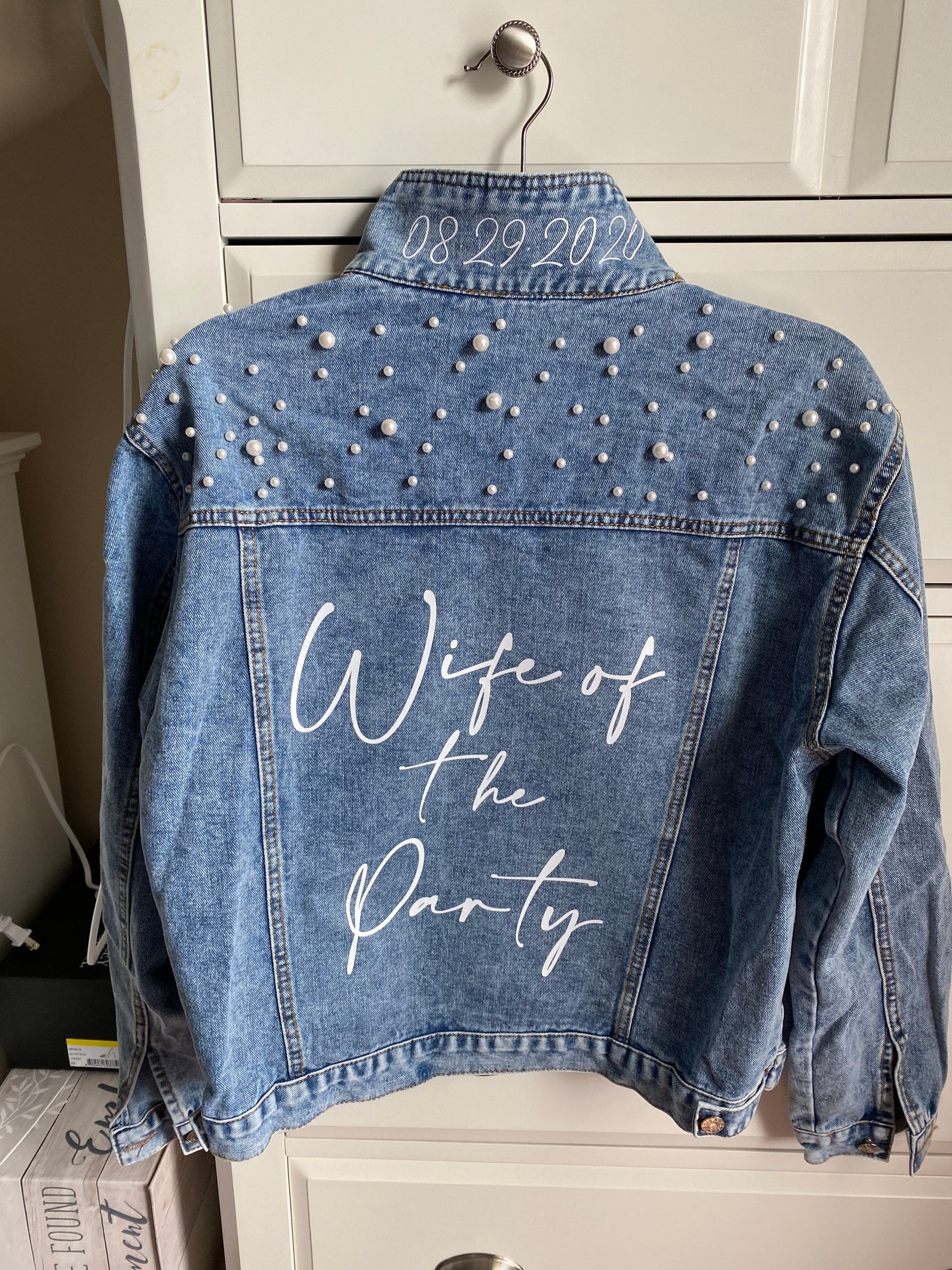 Personalized mrs denim jacket custom bridal jacket future | Etsy