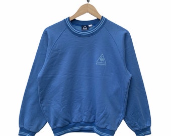 Vintage Lecoq Sportif Sweater Jacket Sweatshirt Big Logo Pullover Jacket Hip hop Streetwear jacket TTS Small Refer Measurement