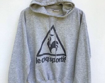 Vintage Lecoq Sportif Sweater Jacket Sweatshirt Big Logo Pullover Jacket Hip hop Streetwear jacket TTS Small Refer Measurement