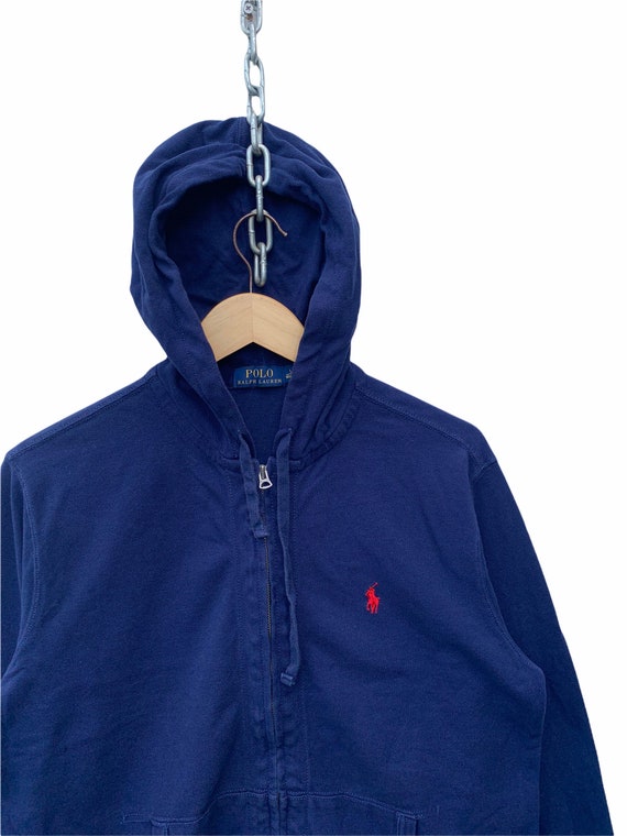 Blue and red polo hoodie deals
