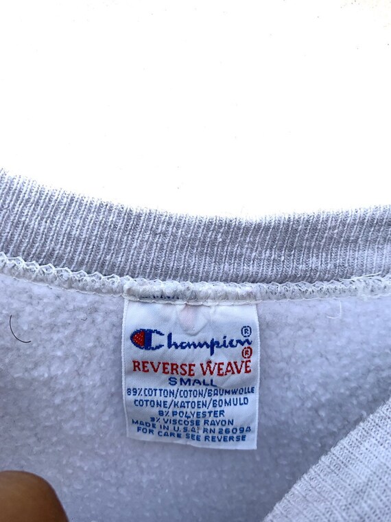 Champion Sweatshirt Vintage Champion Reverse Weave Big Logo Sweater 90s Swag Hip Hop Streetwear TTS XS refer Measurement Etsy