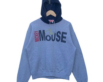 Vintage Mickey Mouse trui hoodie Walt Disney trui jaren 90 Mickey Mouse VS trui cartoon anime TTS medium (zie meting)