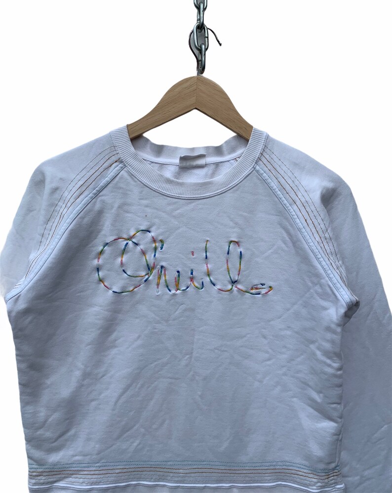Oneill Women Sweatshirt Rare Vintage Oneill Women Sweater Surfing Surf Shirt Skate Oneill Streetwear TTS Medium Refer Measurement