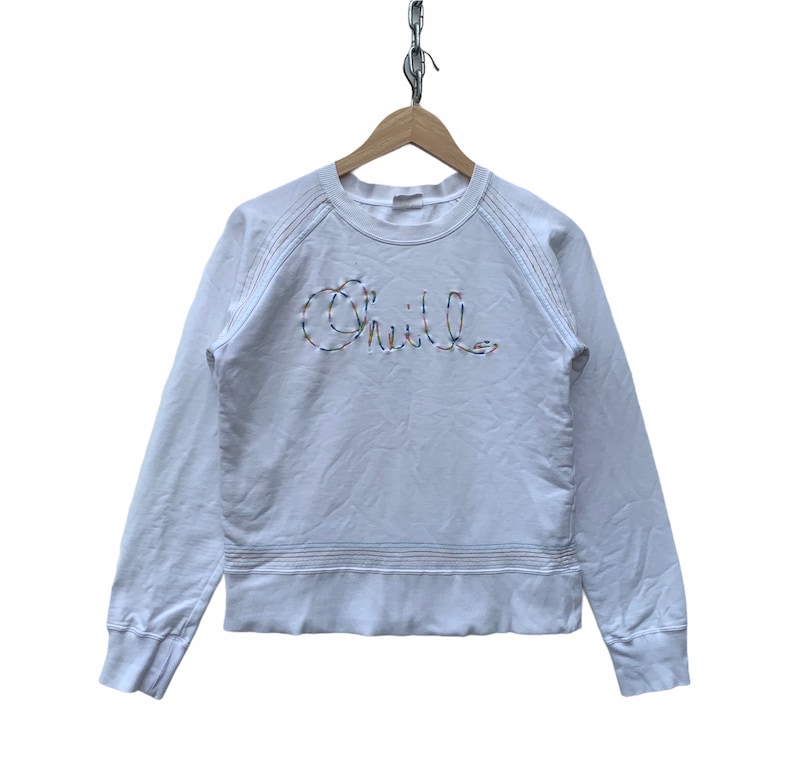 Oneill Women Sweatshirt Rare Vintage Oneill Women Sweater Surfing Surf Shirt Skate Oneill Streetwear TTS Medium Refer Measurement