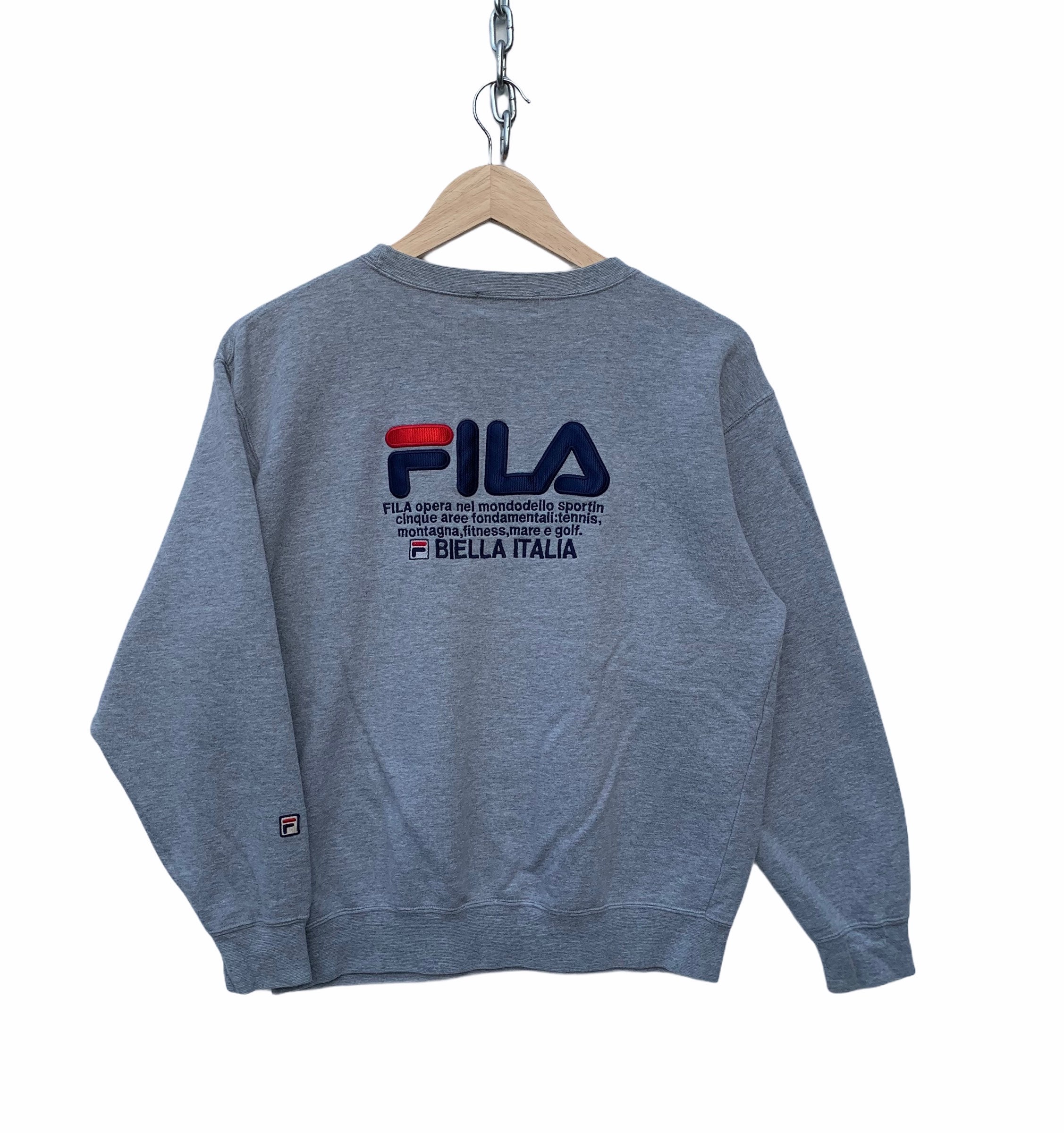 Fila Sweatshirt Vintage Fila Sweatshirt Spellout Fila Big Logo | Etsy