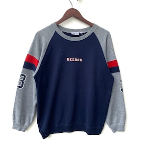 Reebok Pullover Vintage Reebok Sweatshirt Jacket Reebok Big Logo Hip hop Sweater Vintage Reebok Sweater TTS Medium (Refer measurement)