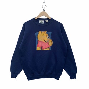 Vintage Winnie The Pooh Sweatshirt Walt Disney Store Mickey Mouse Cartoon Pooh Sweater TTS Medium (Refer Measurement)